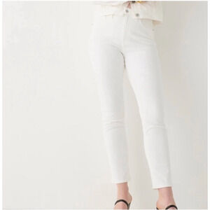 NWT J. Crew Curvy Vintage Slim Straight Jean 24 0 White Wash Denim BP494 Women's